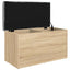opbevaringsbænk Sonoma eg 82x42x45 cm konstrueret træ
