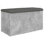 opbevaringsbænk 82x42x45 cm konstrueret træ betongrå