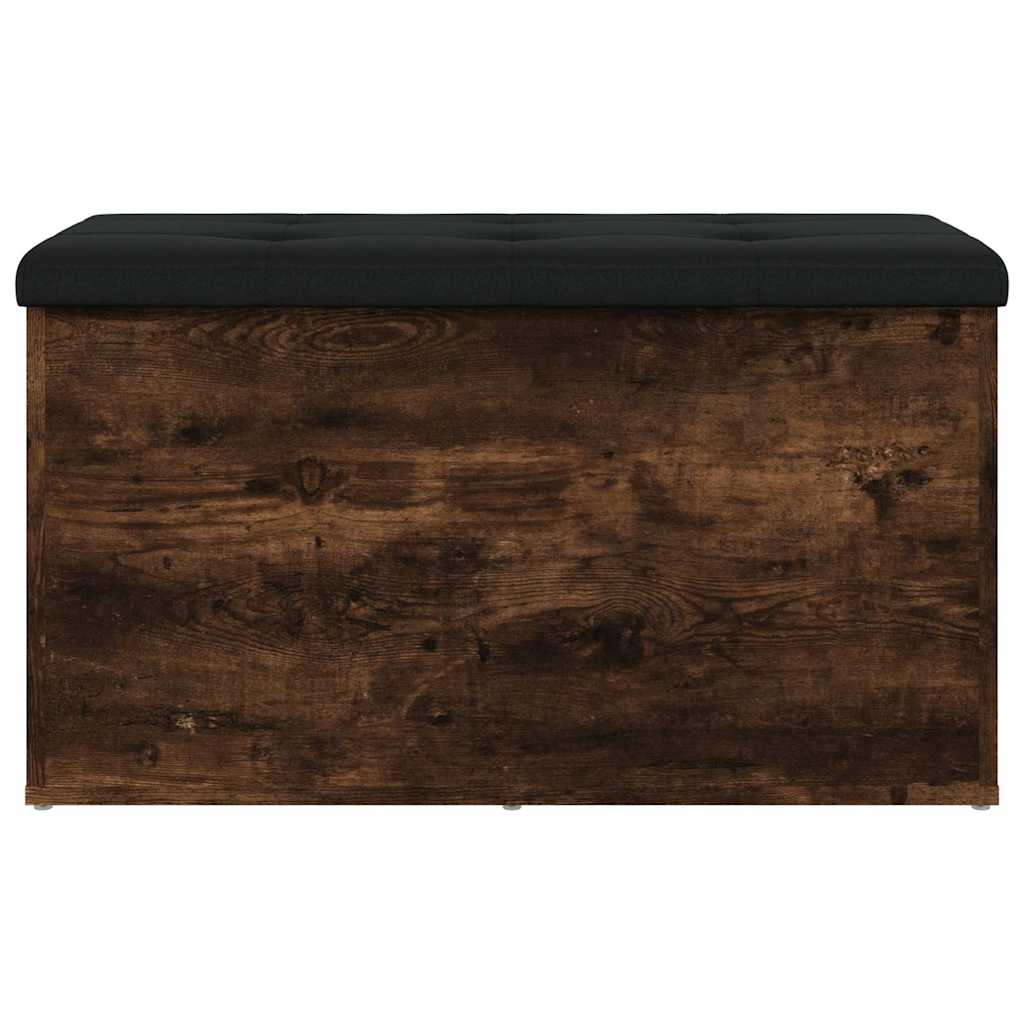skobænk 82x42x45 cm konstrueret træ røget egetræsfarve