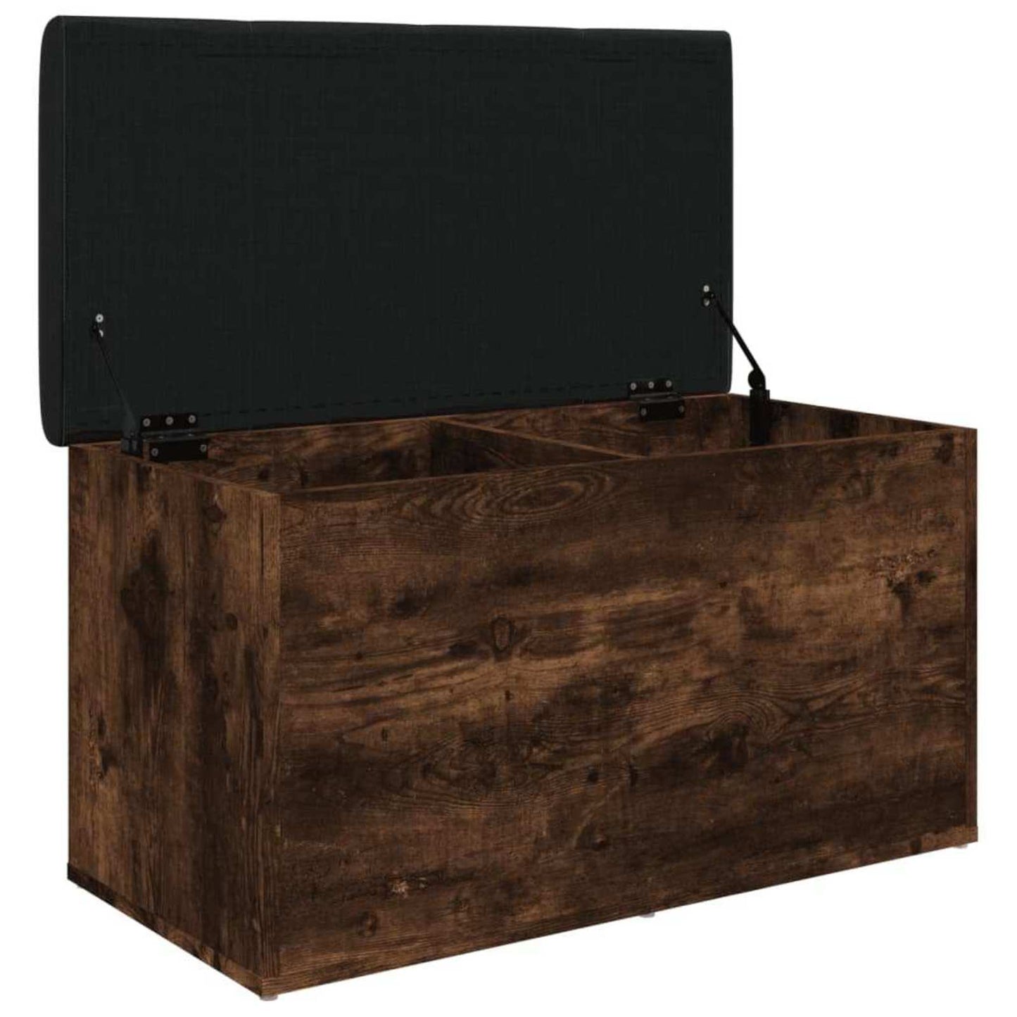 skobænk 82x42x45 cm konstrueret træ røget egetræsfarve