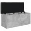 opbevaringsbænk 102x42x45 cm konstrueret træ betongrå