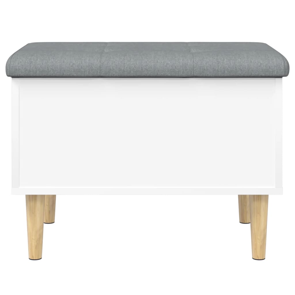 opbevaringsbænk 62x42x46 cm konstrueret træ hvid