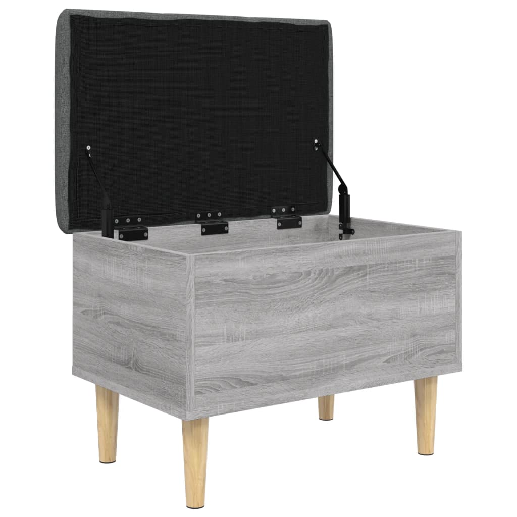 skobænk 62x42x46 cm konstrueret træ grå sonoma-eg