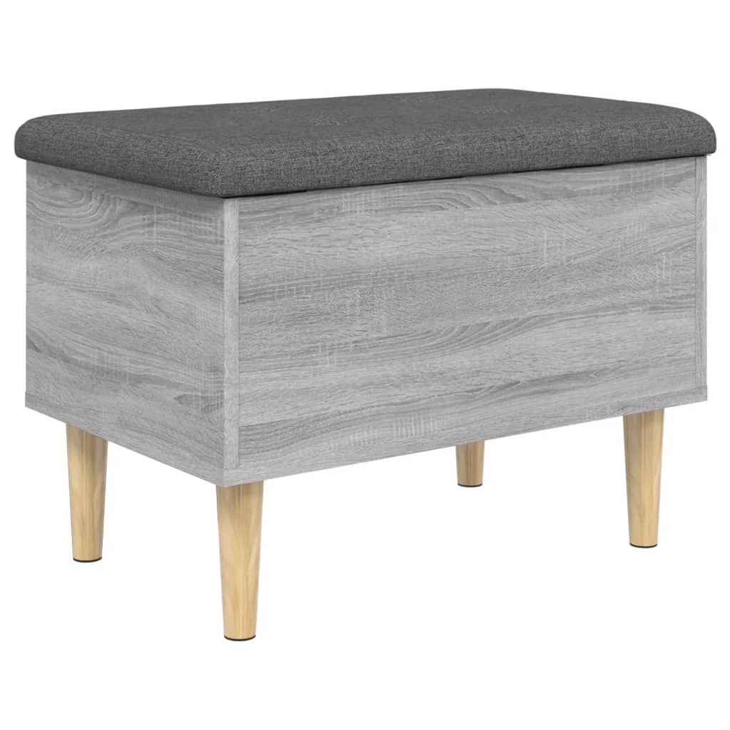 skobænk 62x42x46 cm konstrueret træ grå sonoma-eg
