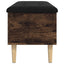 skobænk 102x42x46 cm konstrueret træ røget egetræsfarve