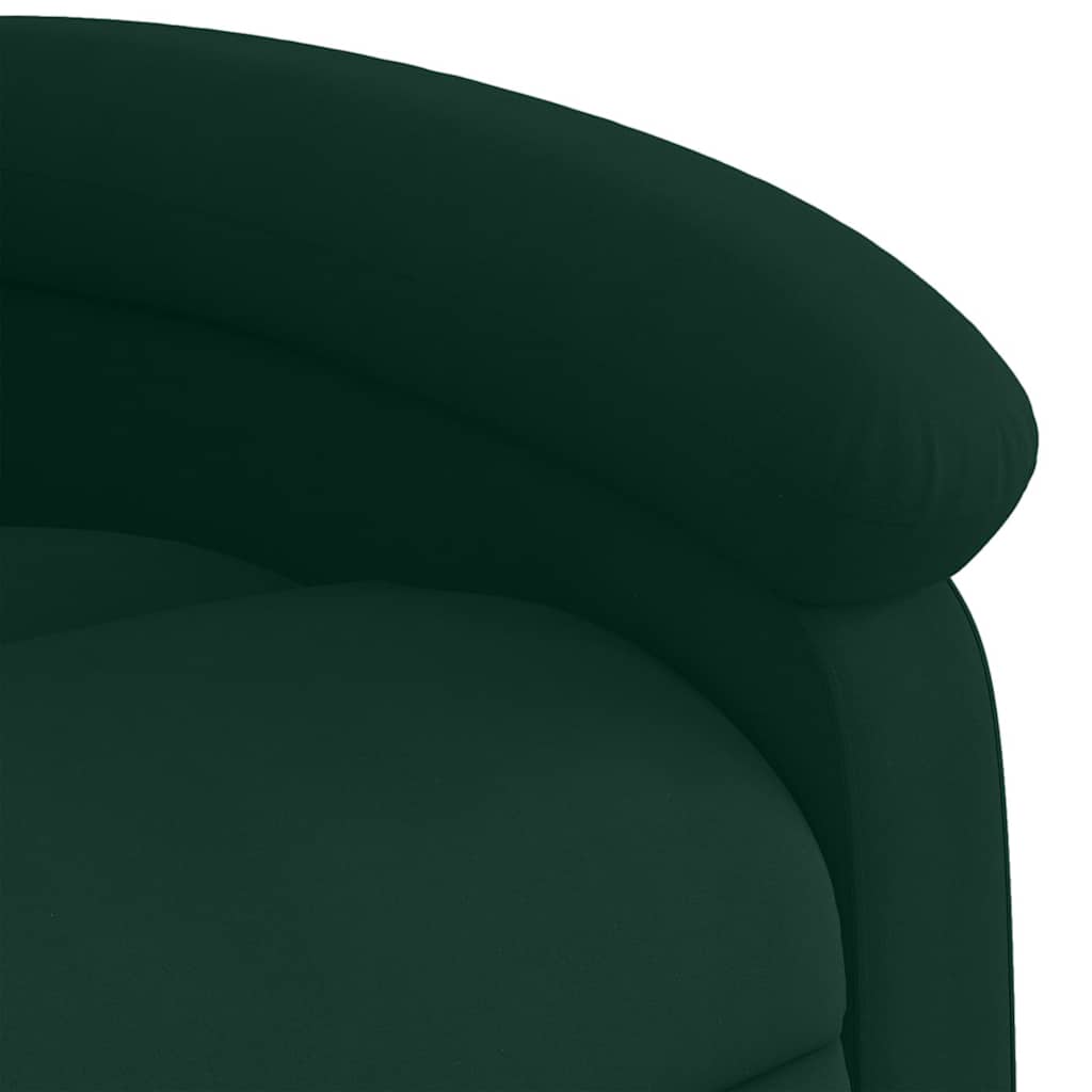 massagestol velour mørkegrøn