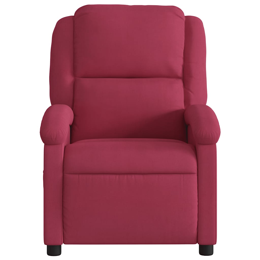 massagestol velour vinrød