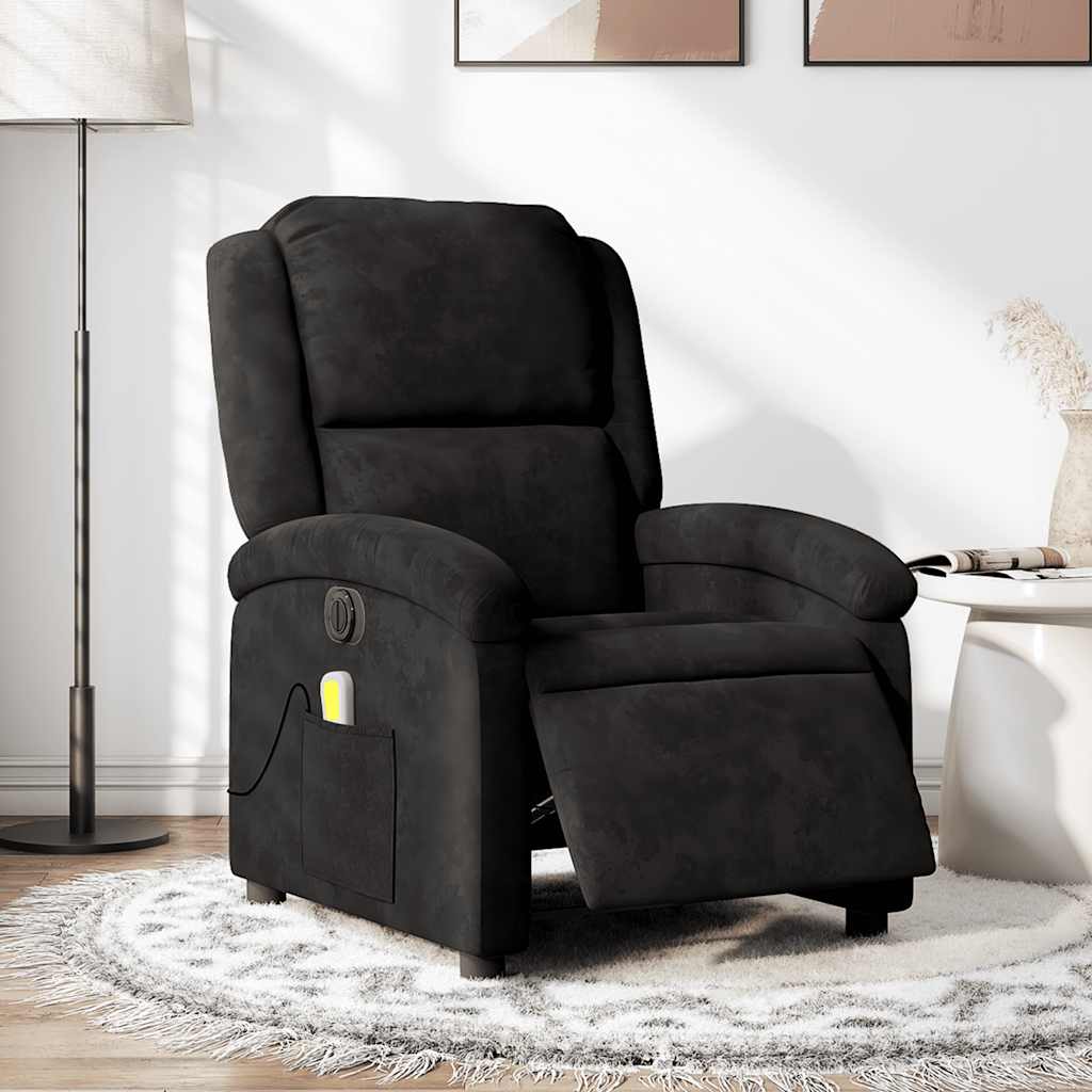 massagestol velour sort