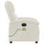 massagestol velour cremefarvet