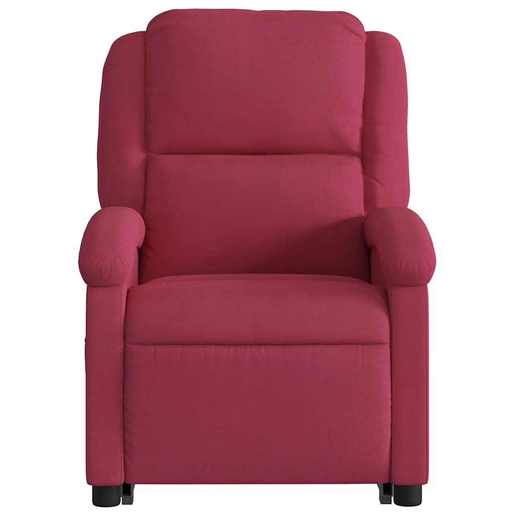 løftestol velour vinrød