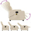 eldrevet massagestol stof cremefarvet