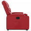 løftestol kunstlæder rød