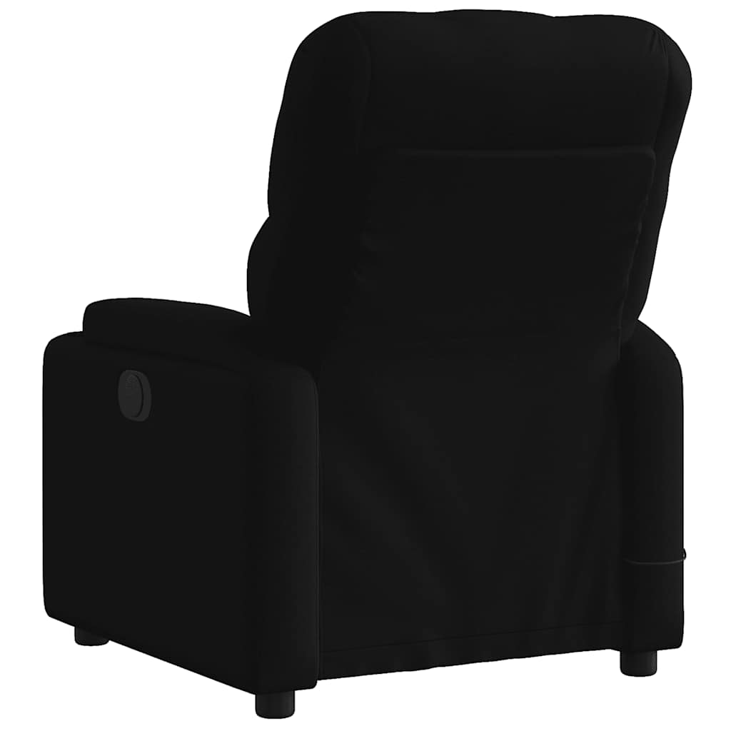 eldrevet massagestol stof sort