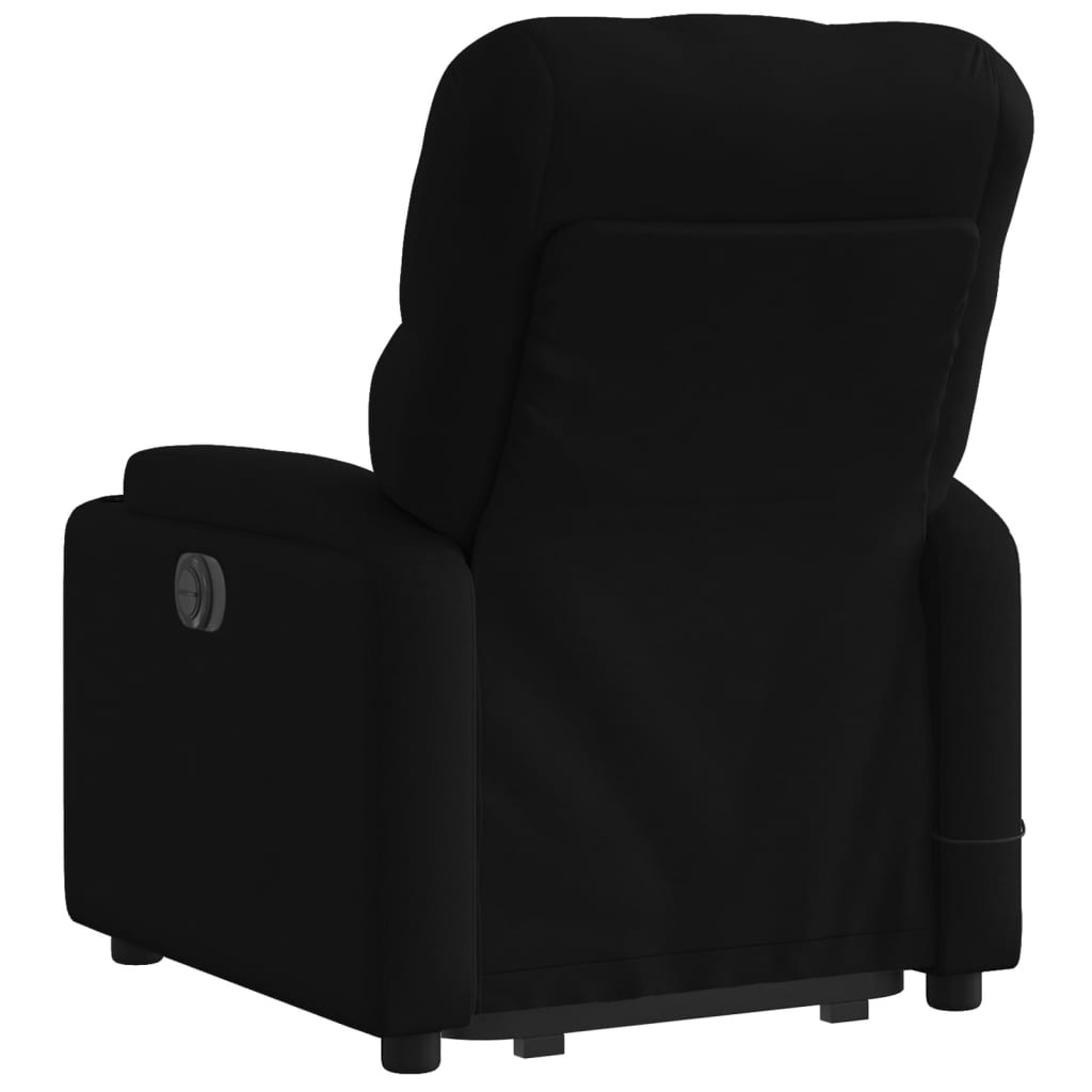 elektrisk massagestol med løftefunktion stof sort
