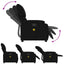 eldrevet massagestol stof sort