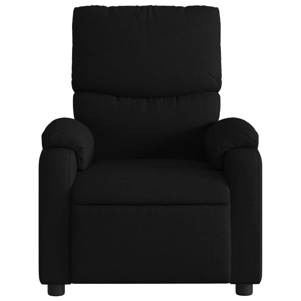 eldrevet massagestol stof sort