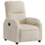 eldrevet lænestol mikrofiberstof beige