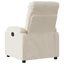 eldrevet lænestol mikrofiberstof beige