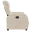 eldrevet lænestol mikrofiberstof beige