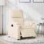 eldrevet lænestol mikrofiberstof beige