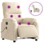 massagestol mikrofiberstof beige