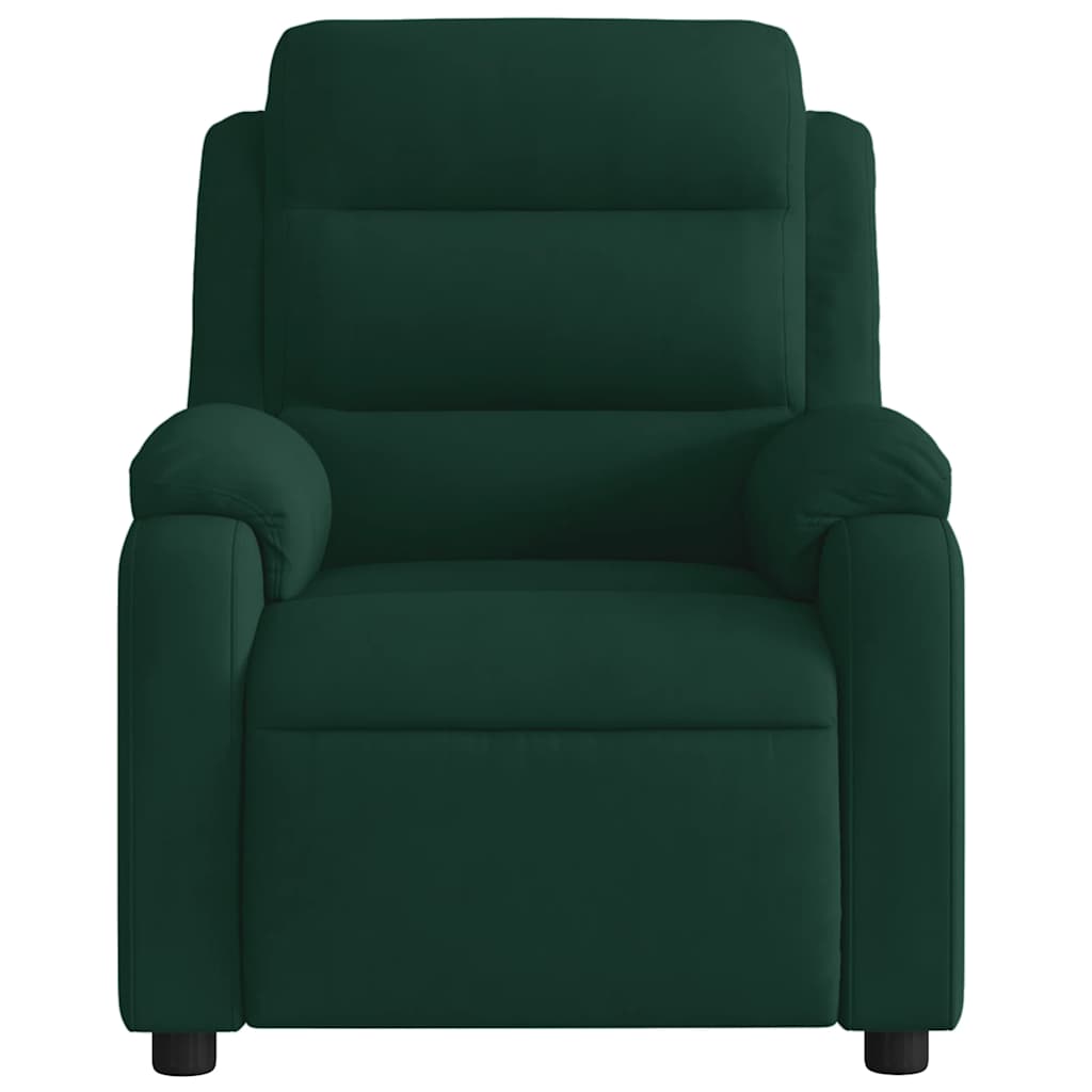 massagestol velour mørkegrøn