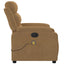 massagestol velour brun