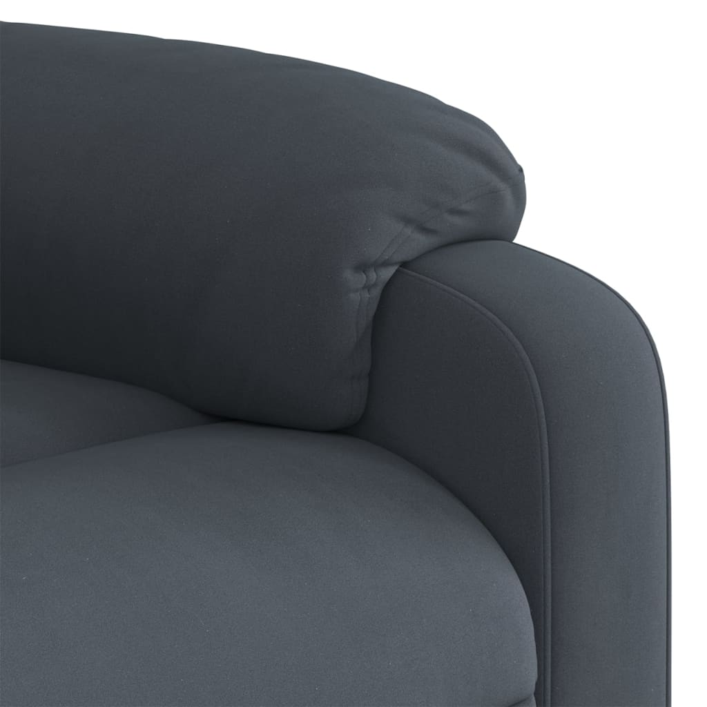 løftestol velour mørkegrå