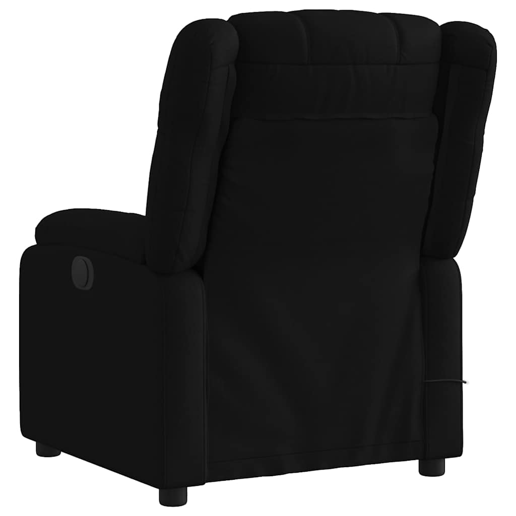 eldrevet massagestol stof sort