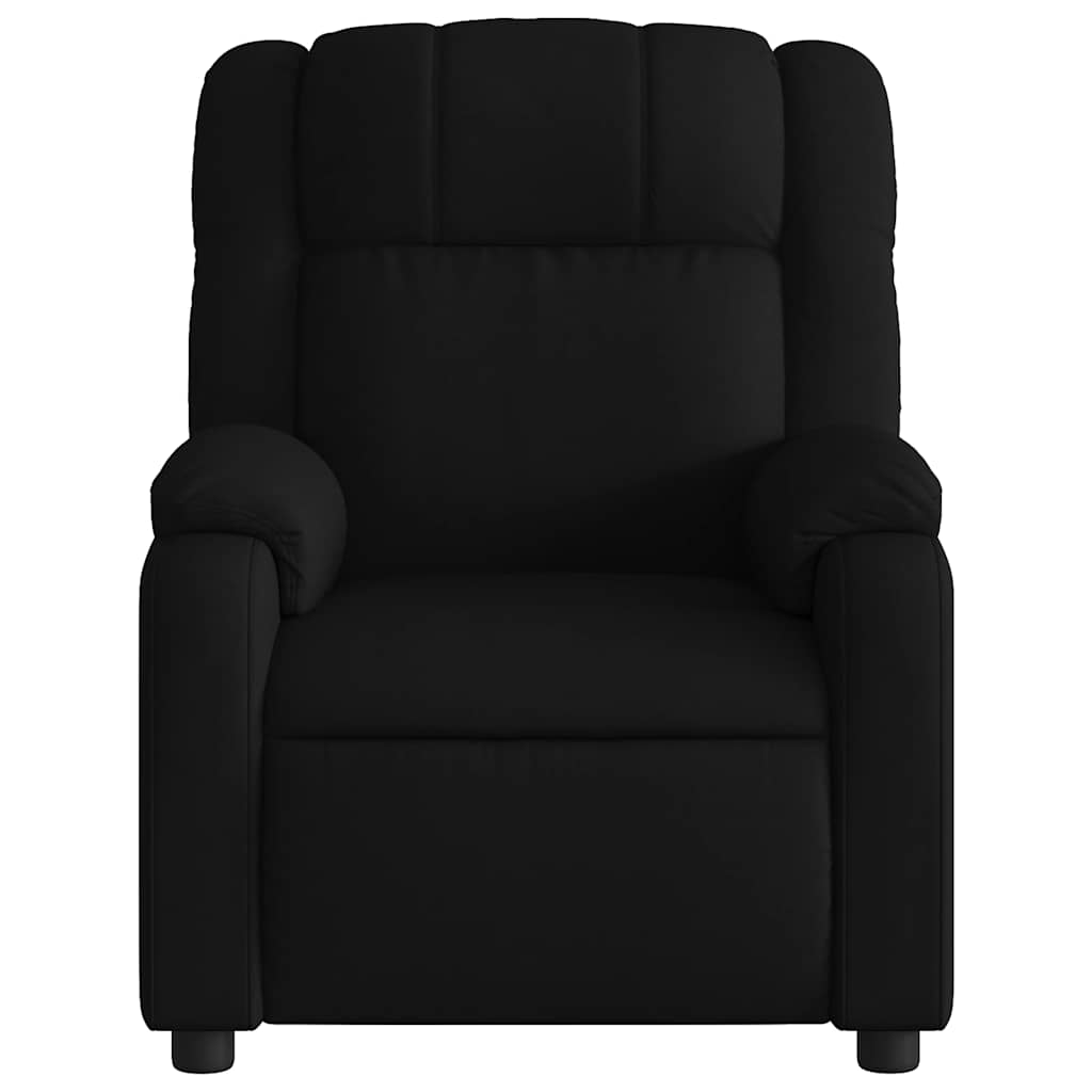 eldrevet massagestol stof sort