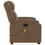 eldrevet massagestol stof brun