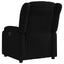 eldrevet lænestol stof sort