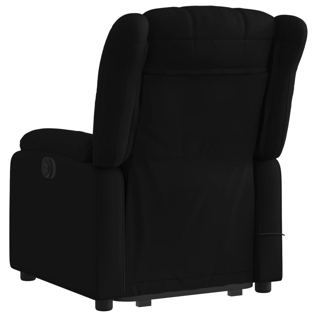 løftestol med massage stof sort