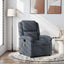 massagelænestol mørkegrå fløjl