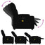 massagestol sort stof