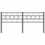 udskiftningsgavl 160 cm metal sort