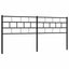 udskiftningsgavl 160 cm metal sort