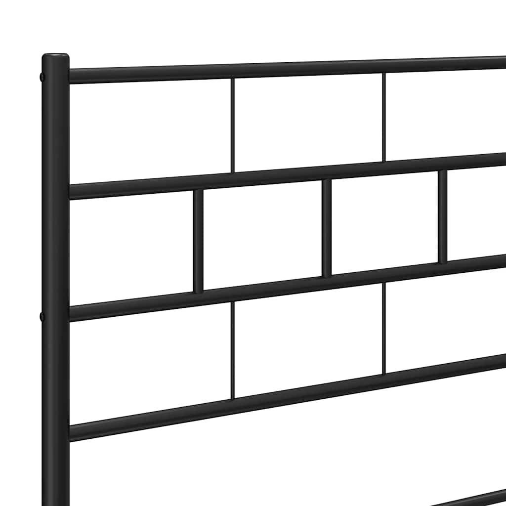 udskiftningsgavl 160 cm metal sort