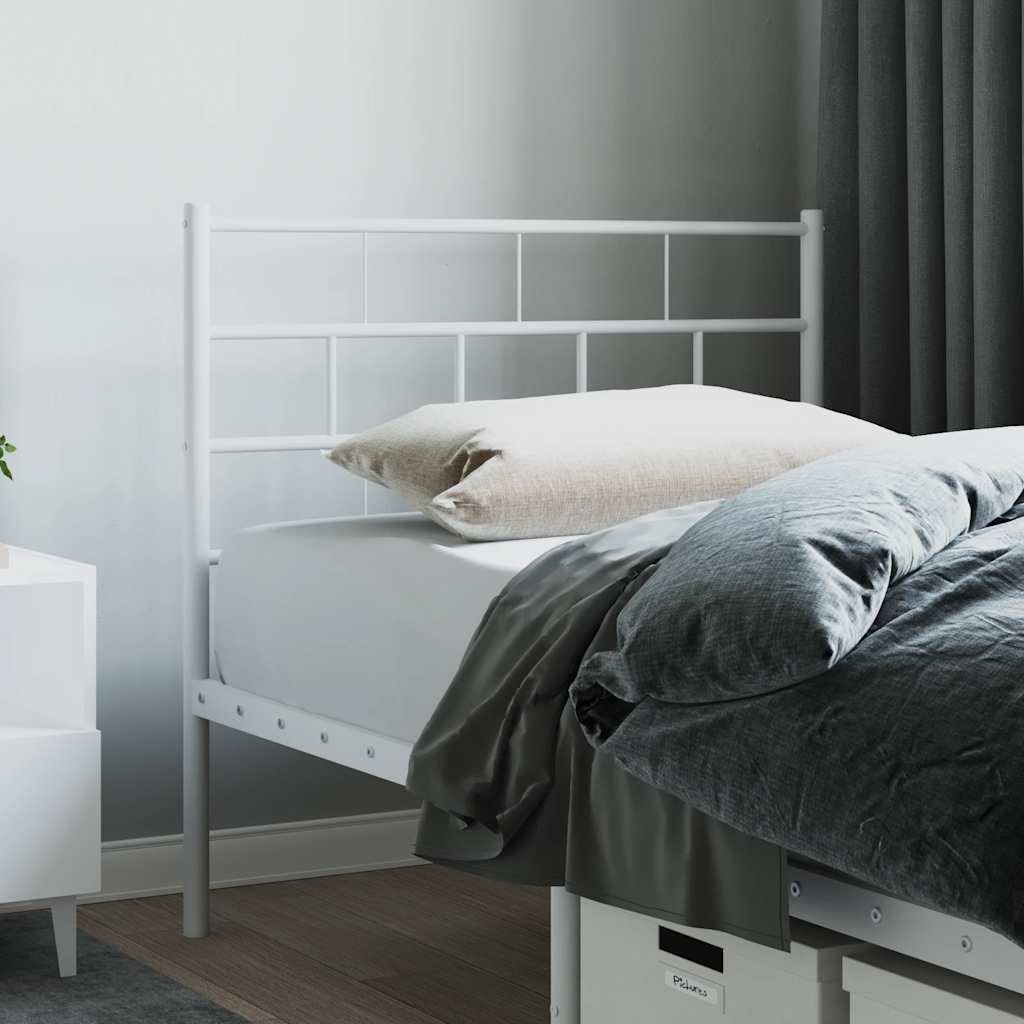 udskiftningsgavl 80 cm metal hvid