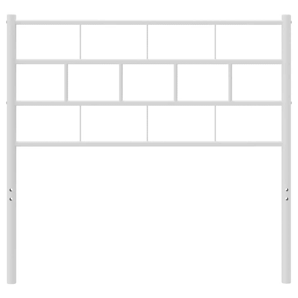 udskiftningsgavl 107 cm metal hvid