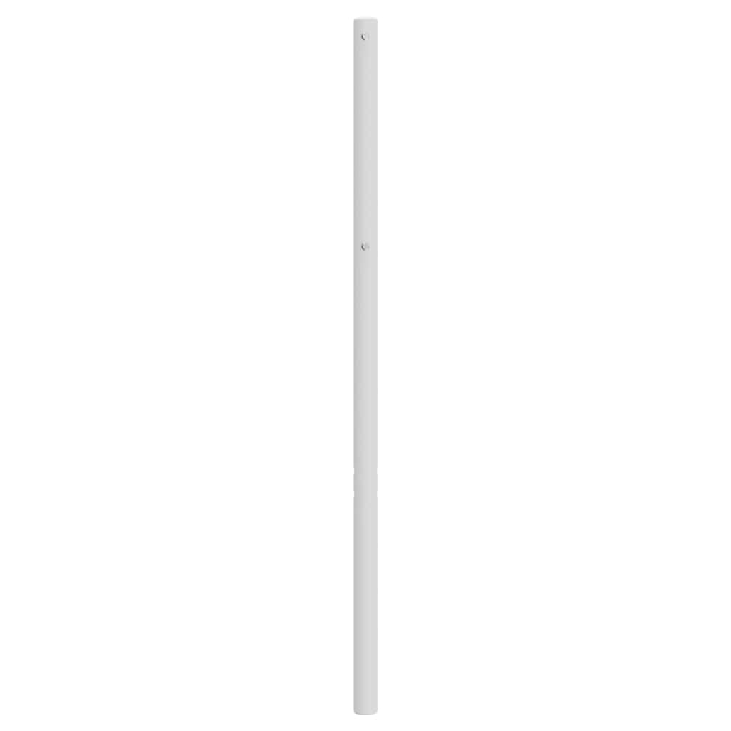 udskiftningsgavl 107 cm metal hvid