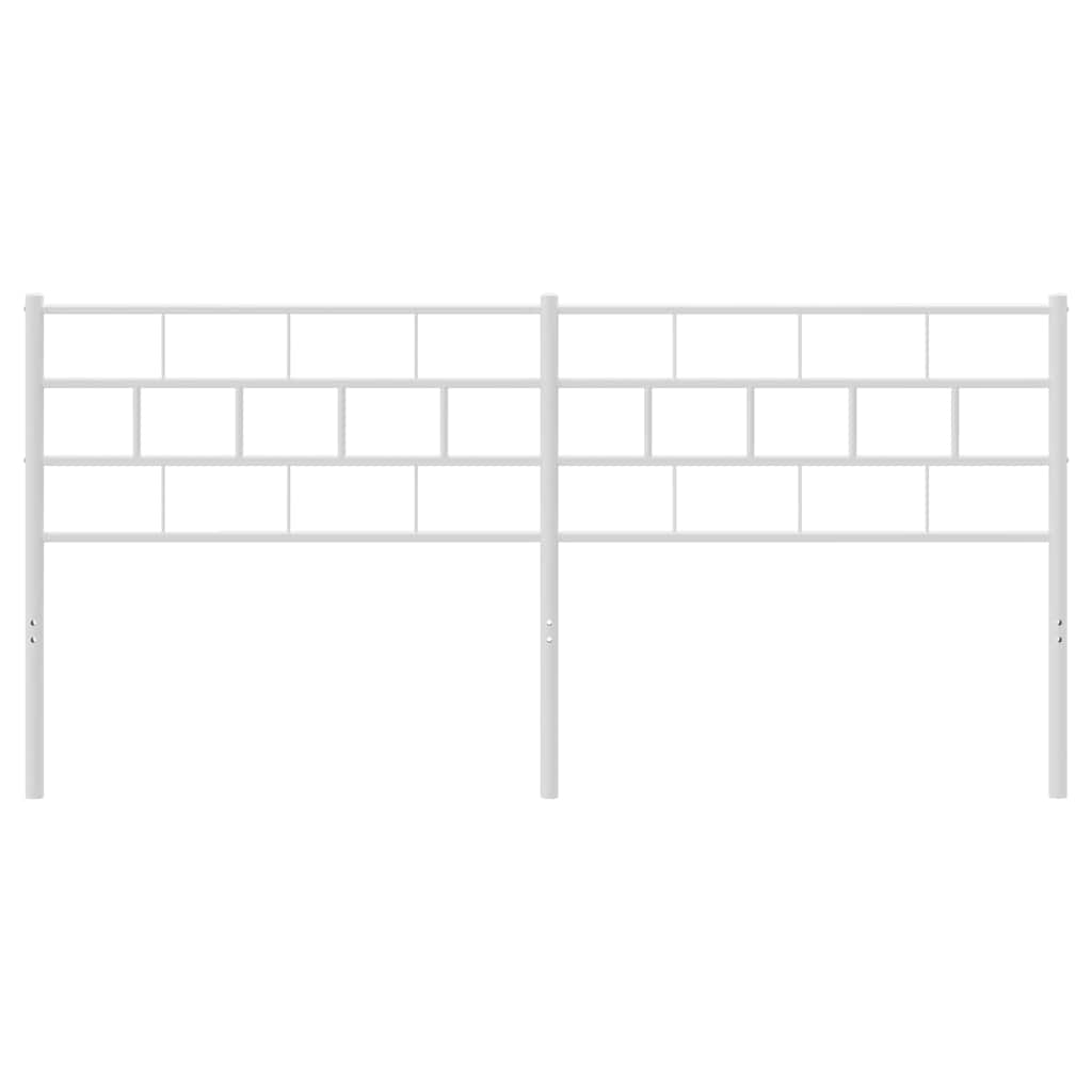 udskiftningsgavl 180 cm metal hvid