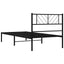 sengeramme med sengegavl 107x203 cm metal sort