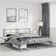 sengeramme med sengegavl 193x203 cm metal sort