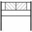 udskiftningsgavl 75 cm metal sort
