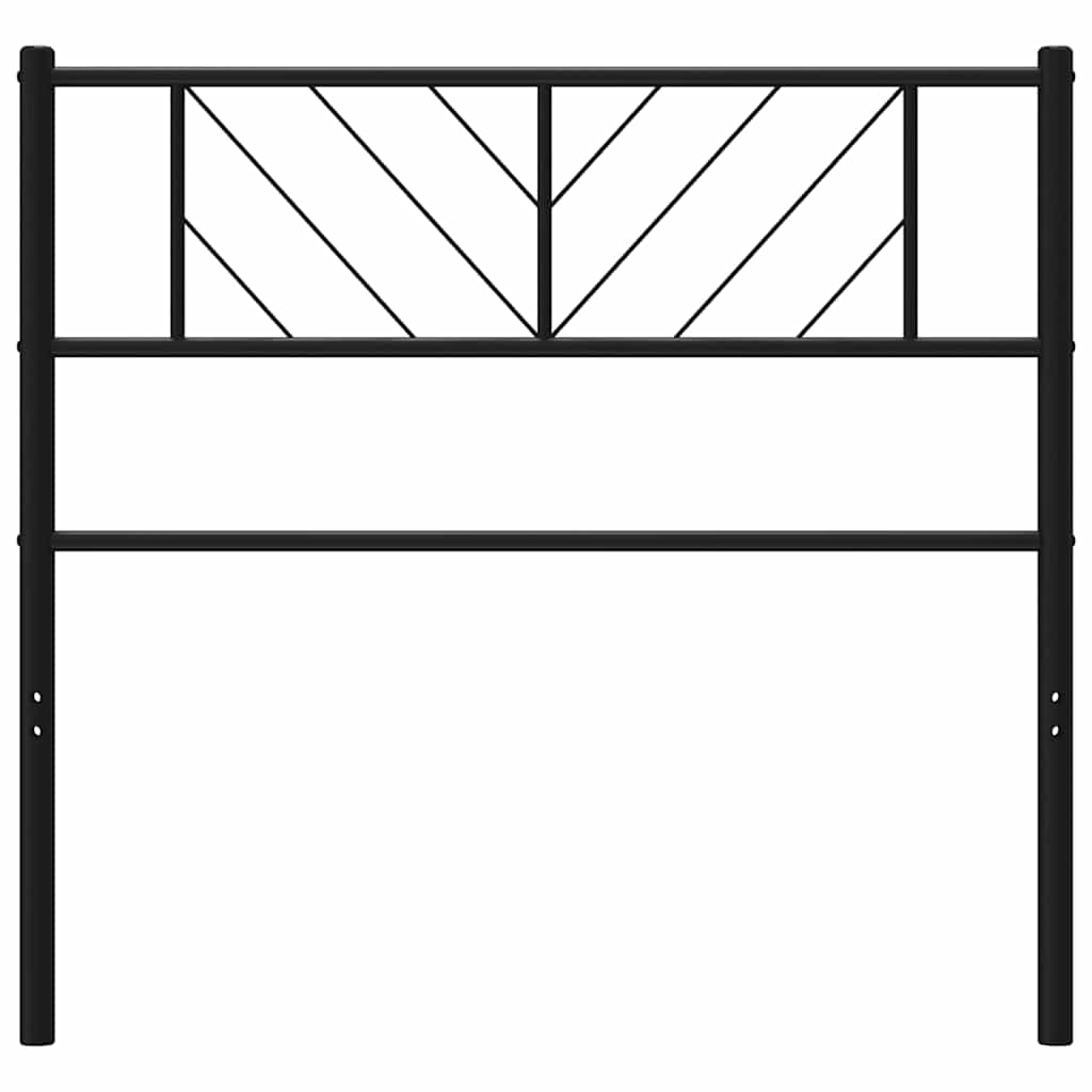 udskiftningsgavl 75 cm metal sort