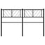 udskiftningsgavl 135 cm metal sort