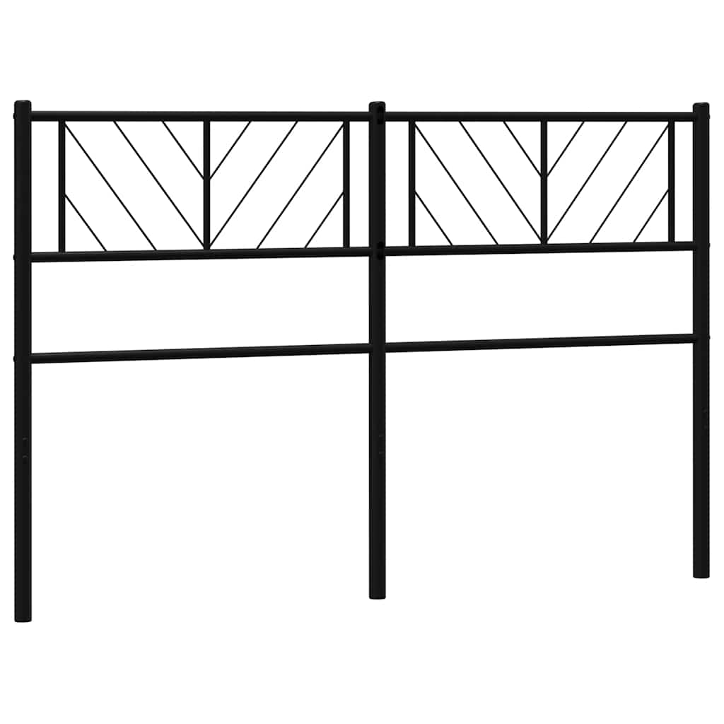 udskiftningsgavl 135 cm metal sort