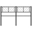 udskiftningsgavl 150 cm metal sort