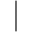 udskiftningsgavl 193 cm metal sort